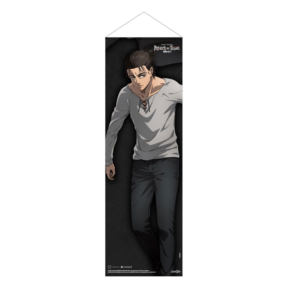 Attack on Titan Slim Wandrolle Eren Jaeger 30 x 90 cm - Versand: 5-7 Tage nach Bestellung