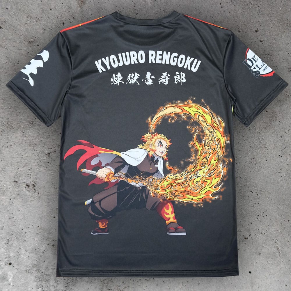 Demon Slayer: Kimetsu no Yaiba T-Shirt Kyojuro Rengoku Größe L - Versand: 5-7 Tage nach Bestellung