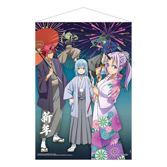 That Time I Got Reincarnated as a Slime Wandrolle New Year's Celebrations 50 x 70 cm - Versand: 5-7 Tage nach Bestellung