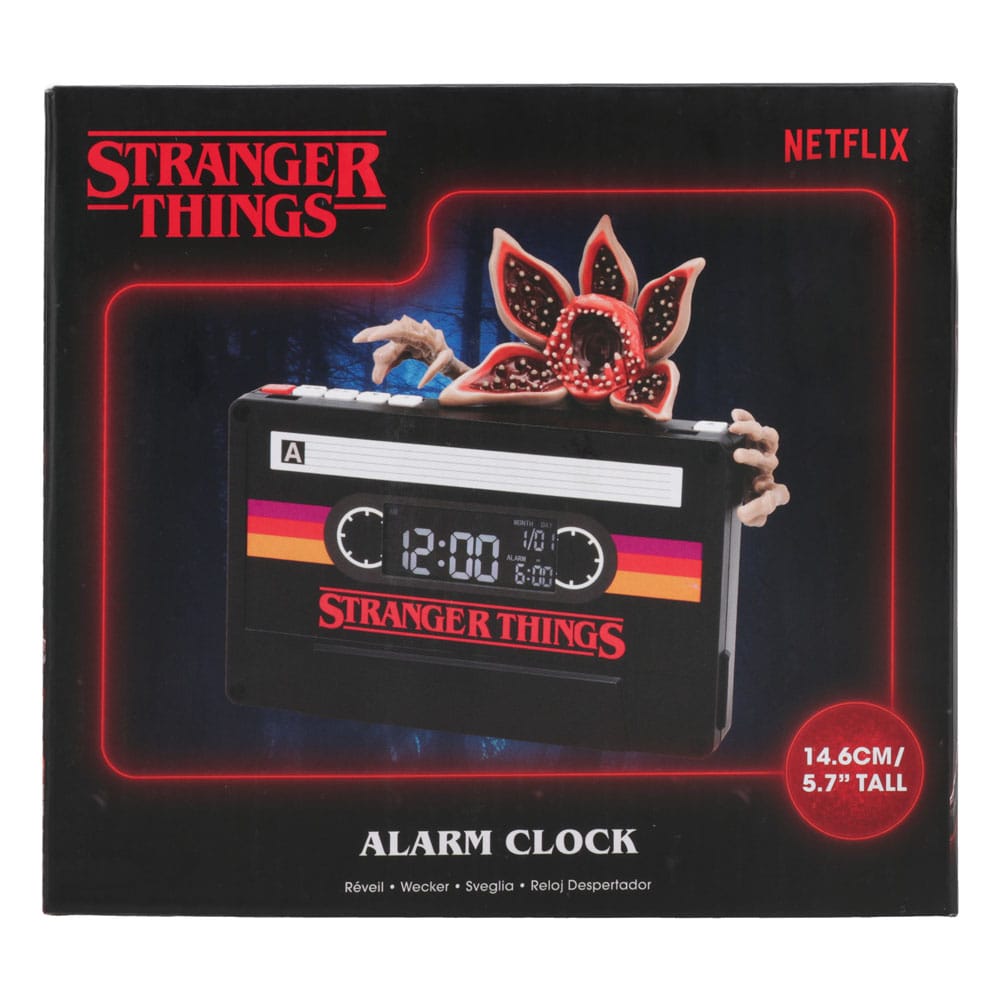 Stranger Things 5 Wecker Demogorgon Cassette 15 cm  - Versand: 5-7 Tage nach Bestellung