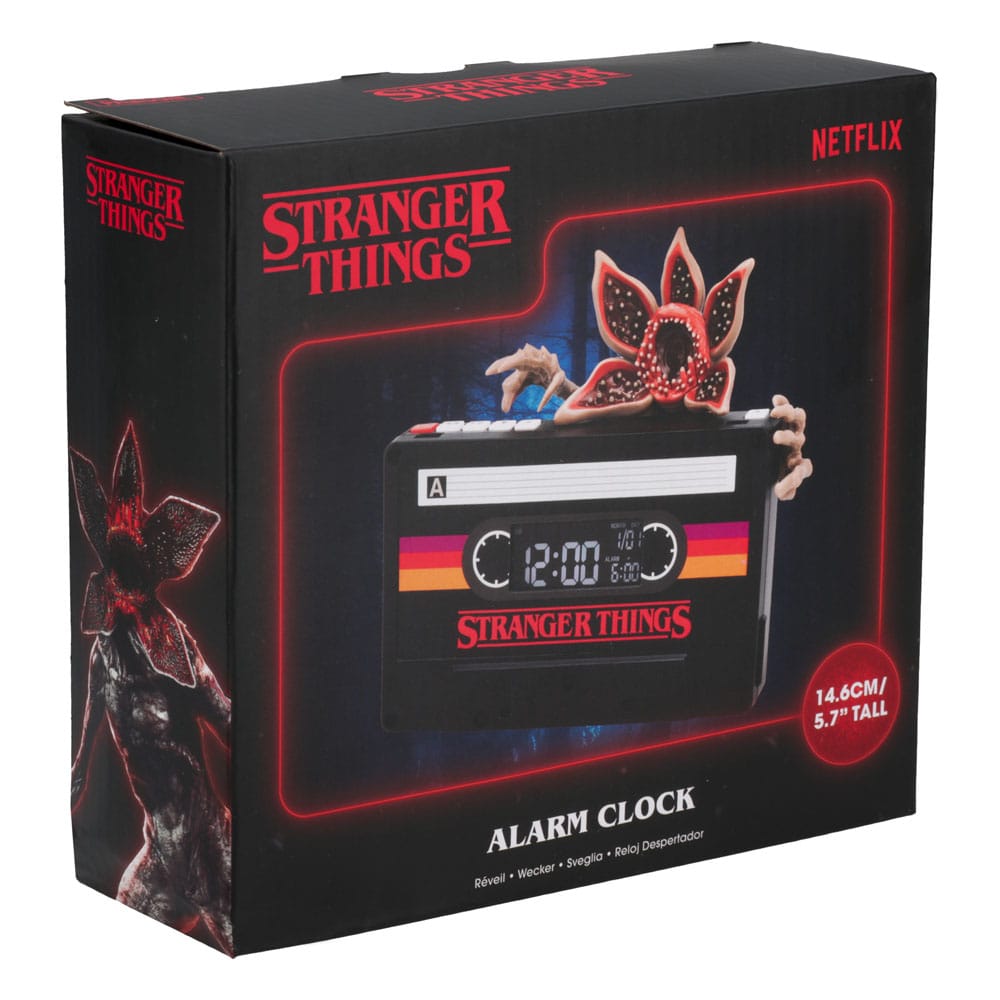 Stranger Things 5 Wecker Demogorgon Cassette 15 cm  - Versand: 5-7 Tage nach Bestellung