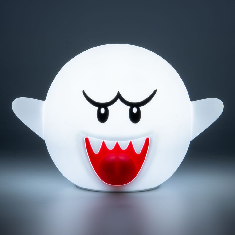 Super Mario Squishy Glo Silikon-Leuchte Boo 14 cm - Versand: 5-7 Tage nach Bestellung