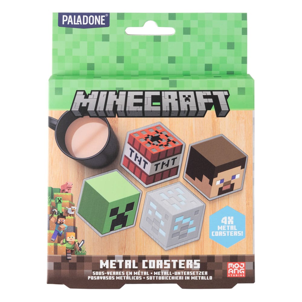 Minecraft Untersetzer 4er-Pack - Versand: 5-7 Tage nach Bestellung