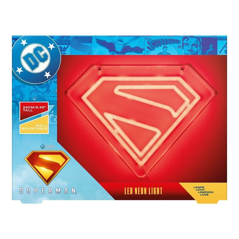 DC Comics LED Wandleuchte Superman Neon - Versand: 5-7 Tage nach Bestellung