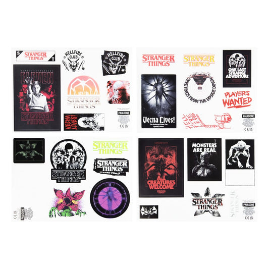 Stranger Things 5 Gadget-Aufkleber Glow in the Dark  - Versand: 5-7 Tage nach Bestellung