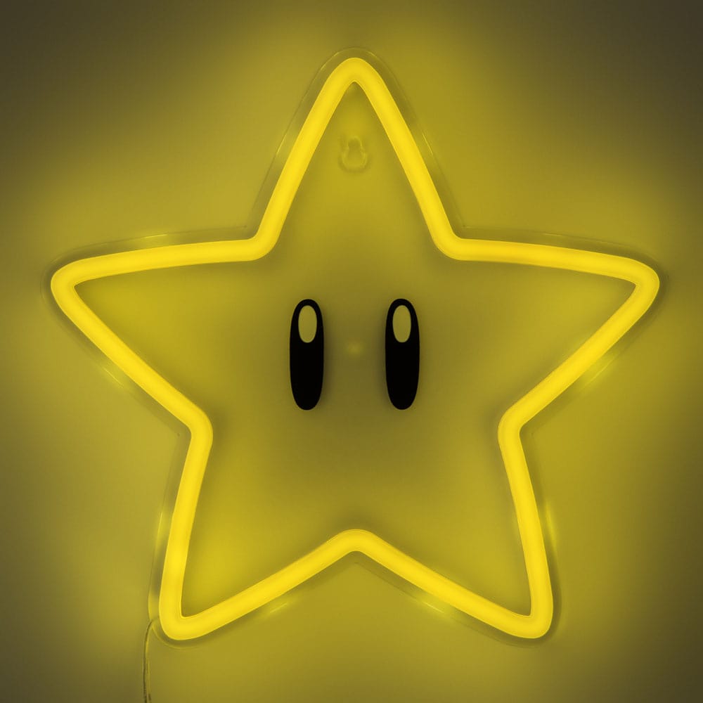 Super Mario LED Wandleuchte Super Star Neon - Versand: 5-7 Tage nach Bestellung