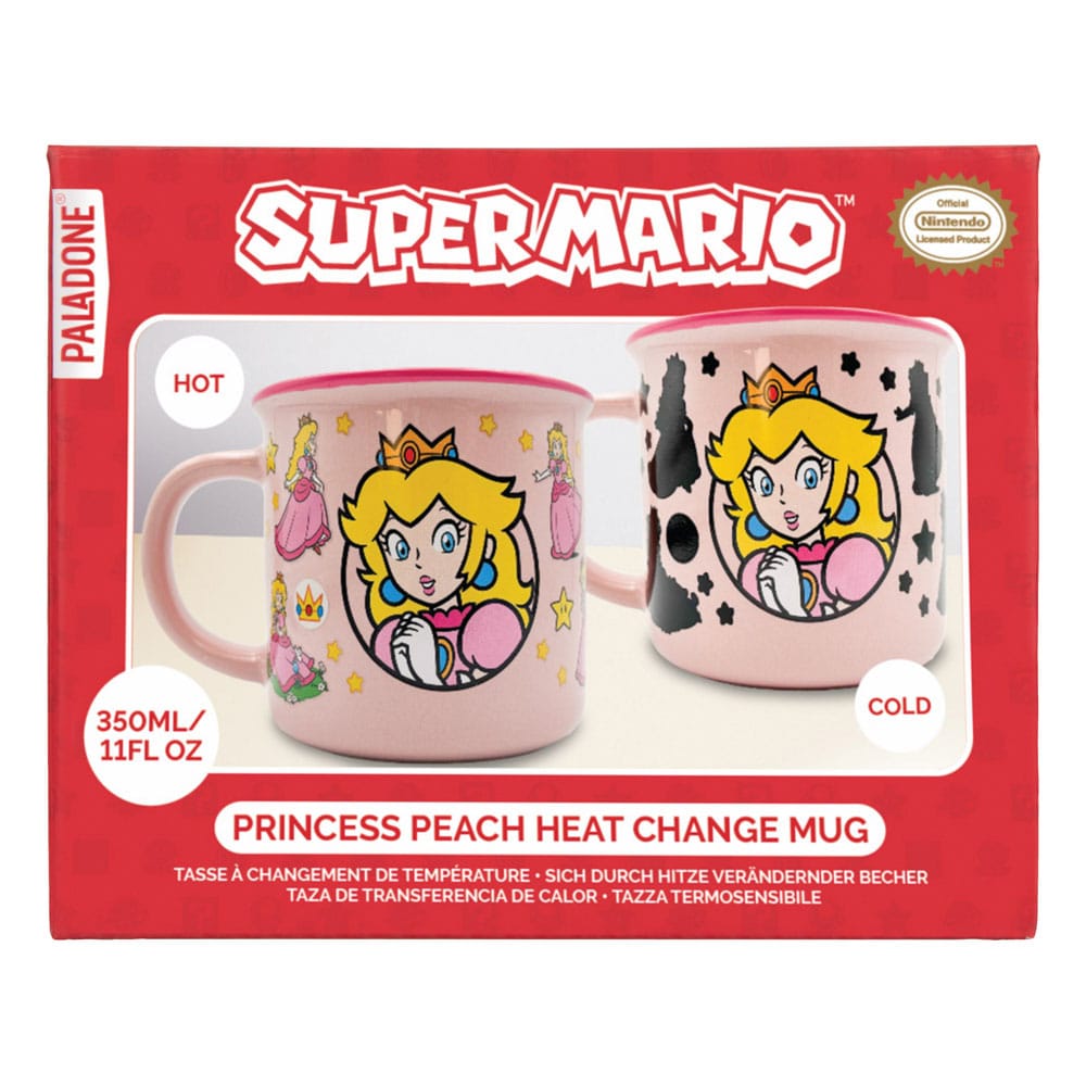Super Mario Tasse mit Thermoeffekt Princess Peach - Versand: 5-7 Tage nach Bestellung