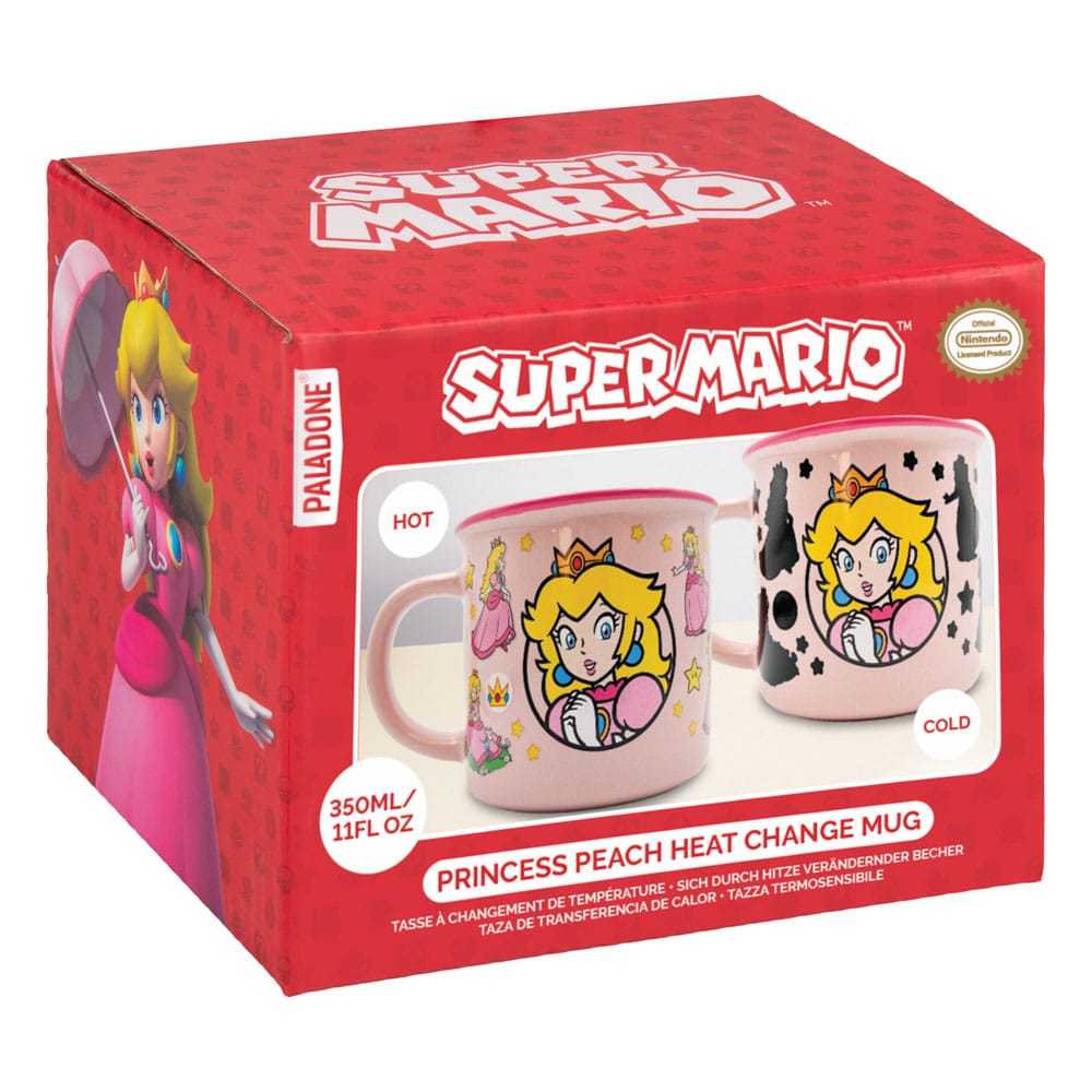 Super Mario Tasse mit Thermoeffekt Princess Peach - Versand: 5-7 Tage nach Bestellung