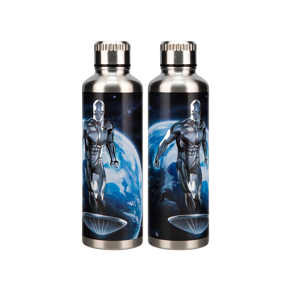Fantastic Four Metal Trinkflasche Silver Surfer - Versand: 5-7 Tage nach Bestellung