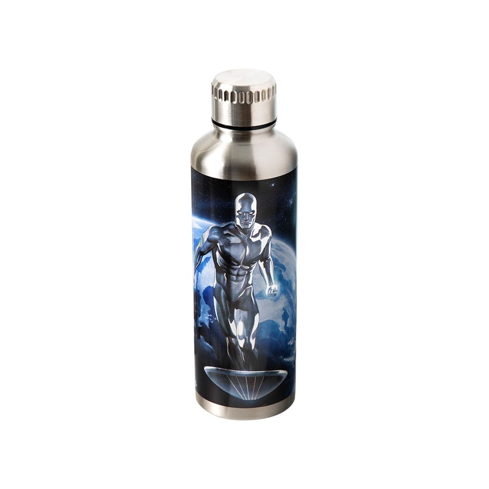 Fantastic Four Metal Trinkflasche Silver Surfer - Versand: 5-7 Tage nach Bestellung