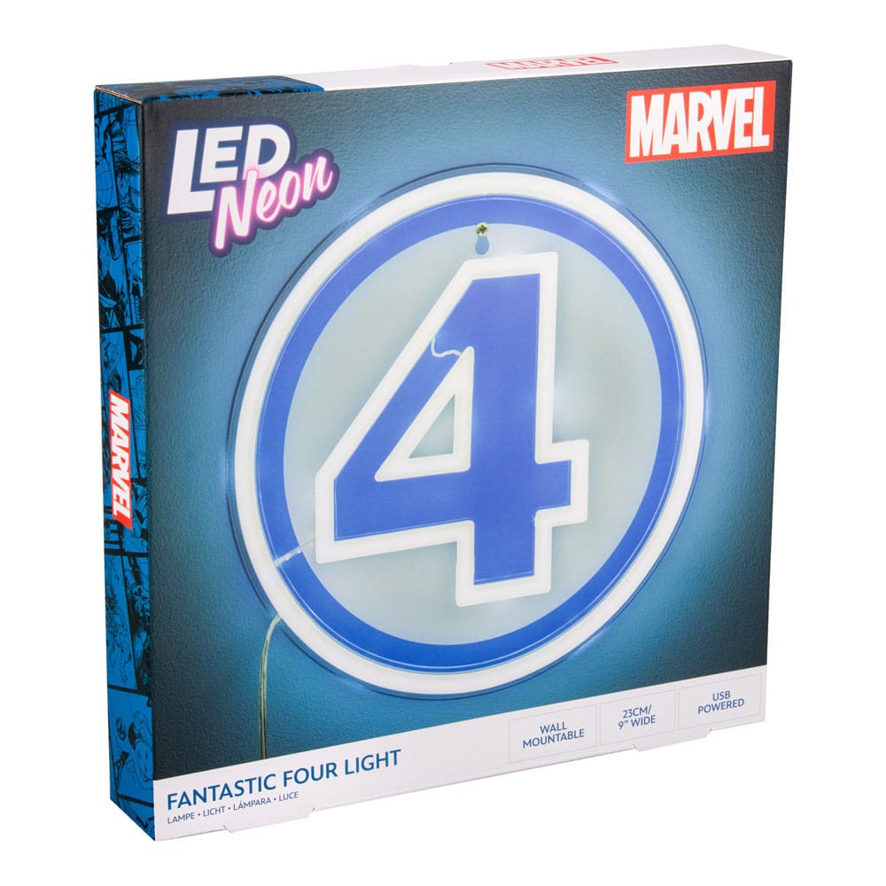 Fantastic Four LED Wandleuchte Logo Neon - Versand: 5-7 Tage nach Bestellung
