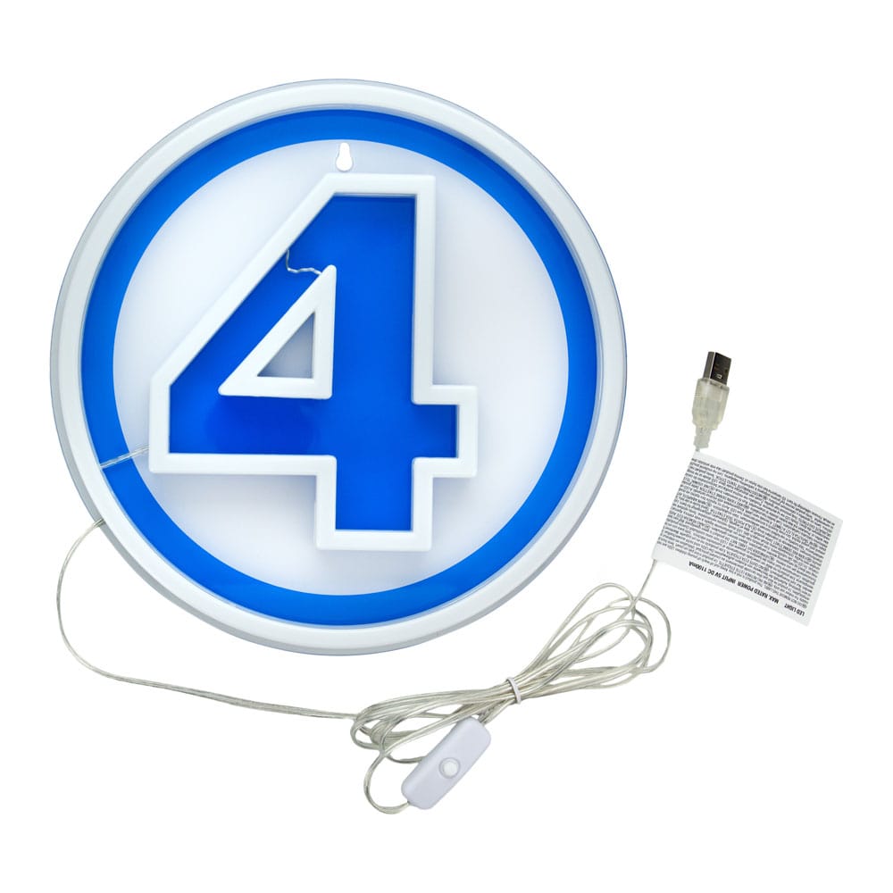 Fantastic Four LED Wandleuchte Logo Neon - Versand: 5-7 Tage nach Bestellung