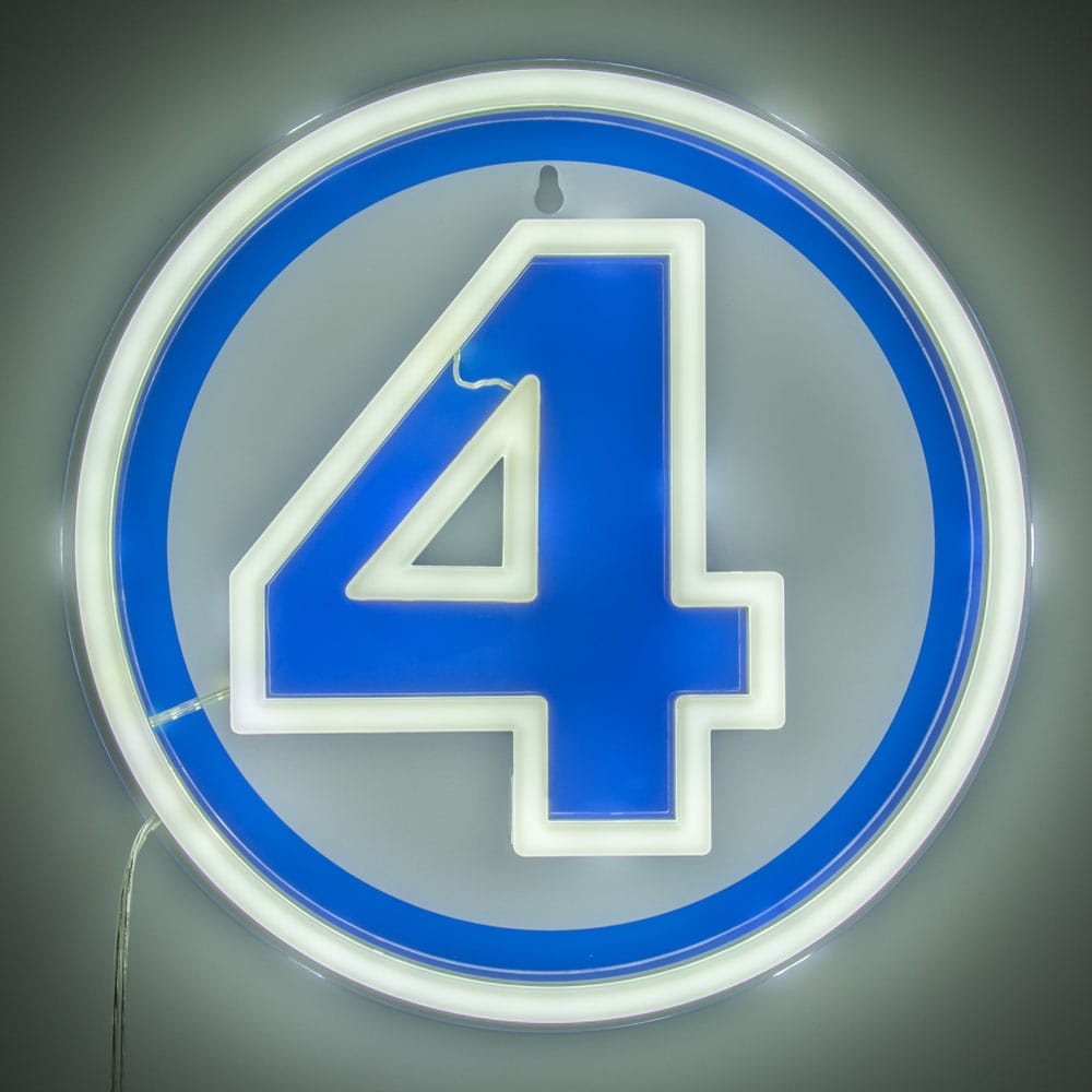 Fantastic Four LED Wandleuchte Logo Neon - Versand: 5-7 Tage nach Bestellung