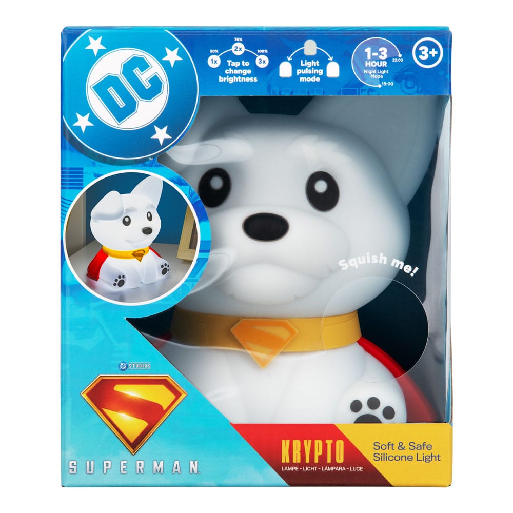 DC Comics Squishy Glo Silikon-Leuchte Superman Krypto 17 cm - Versand: 5-7 Tage nach Bestellung