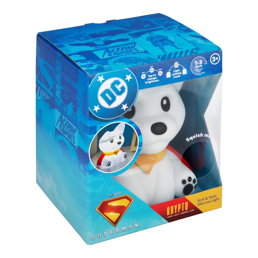 DC Comics Squishy Glo Silikon-Leuchte Superman Krypto 17 cm - Versand: 5-7 Tage nach Bestellung