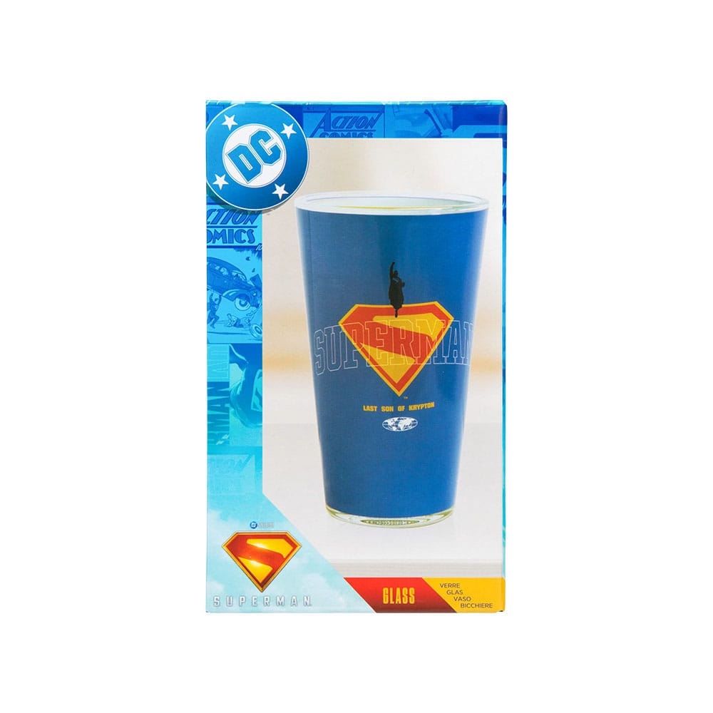 DC Comics Glas Superman - Versand: 5-7 Tage nach Bestellung