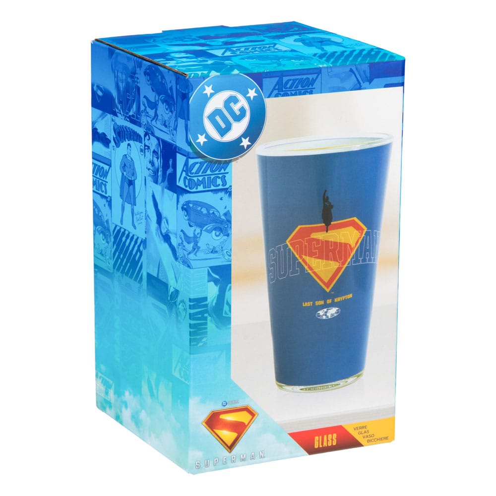 DC Comics Glas Superman - Versand: 5-7 Tage nach Bestellung