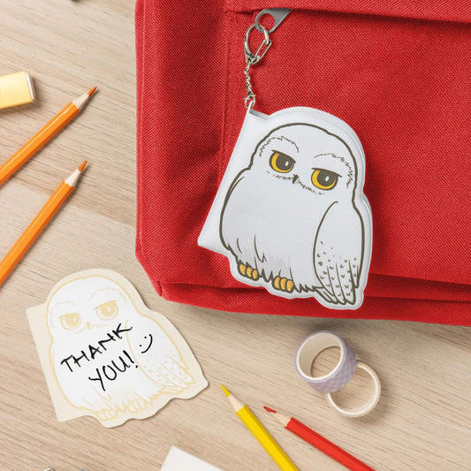 Harry Potter Schlüsselanhänger Hedwig fluffy Notepad - Versand: 5-7 Tage nach Bestellung
