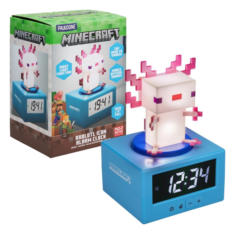 Minecraft Icon Wecker Axolotl - Preorder - ETA: 25.01.2027