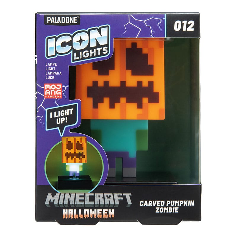 Minecraft Icons Leuchte Zombie Jack O Lantern 10 cm - Versand: 5-7 Tage nach Bestellung