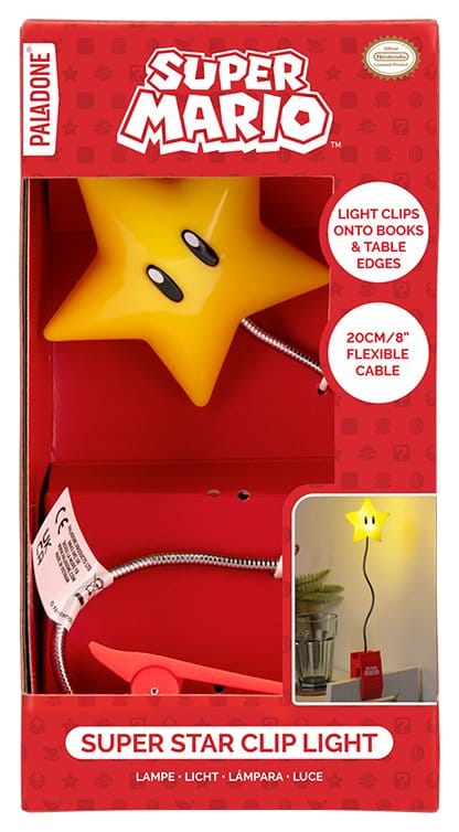 Super Mario Leuchte Super Star Clip 33 cm - Preorder - ETA: 25.08.2026