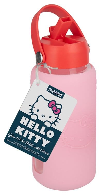 Sanrio Glas Trinkflasche Hello Kitty mit Hülle - Preorder - ETA: 25.08.2026