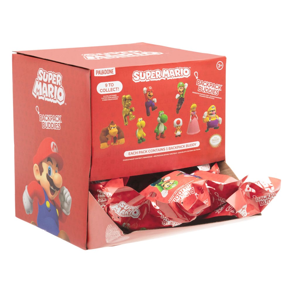 Super Mario Taschenanhänger Backpack Buddies Mystery Bags Display (24) - Preorder - ETA: 24.10.2025