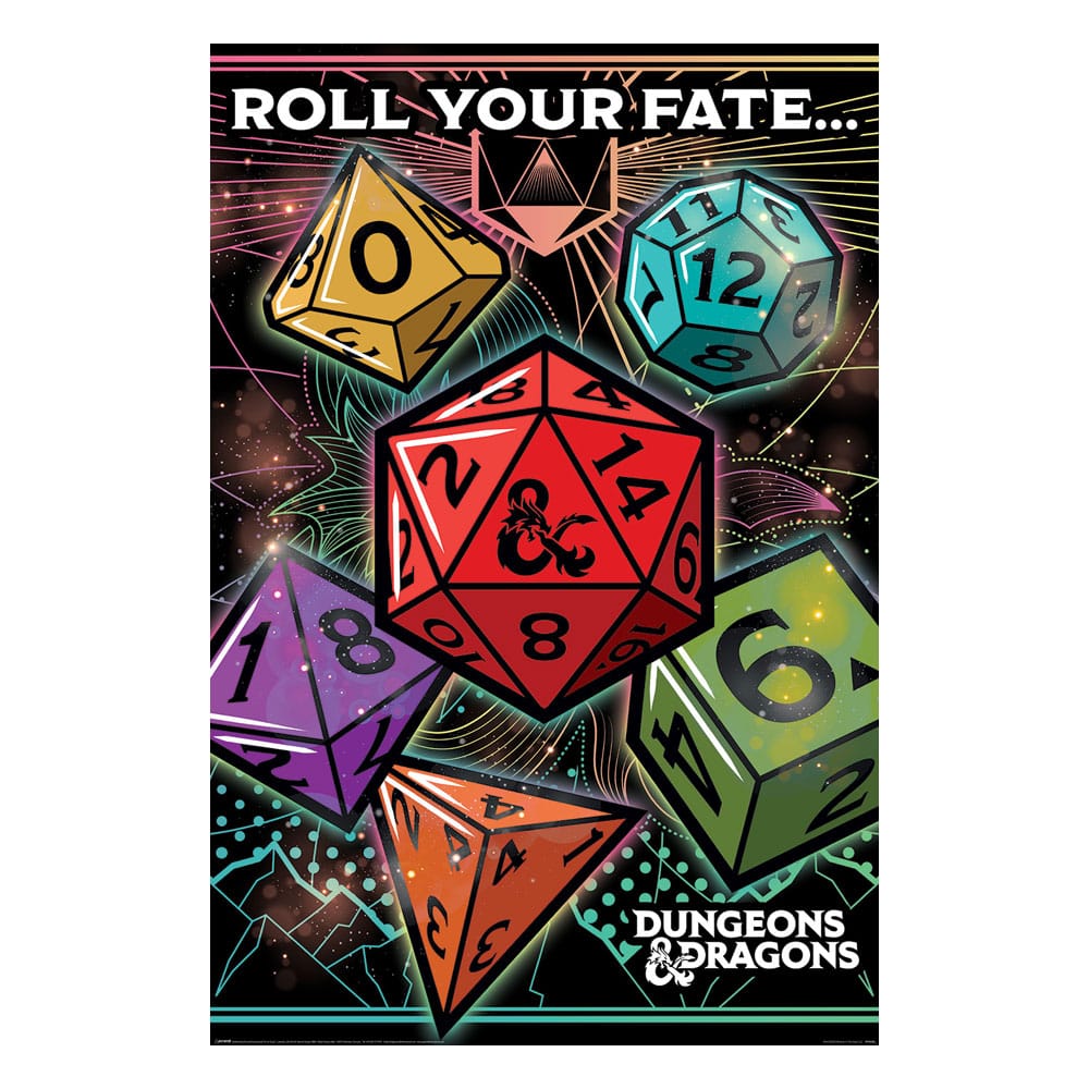 Dungeons & Dragons Poster Set Roll Your Fate 61 x 91 cm (4) - Preorder - ETA: 20.12.2025