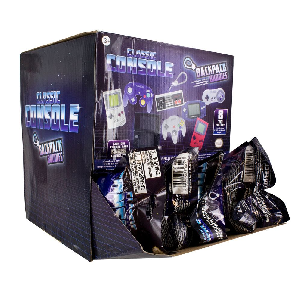 Nintendo Taschenanhänger Backpack Buddies Mystery Bags Display Classic Console (24) - Versand: 5-7 Tage nach Bestellung