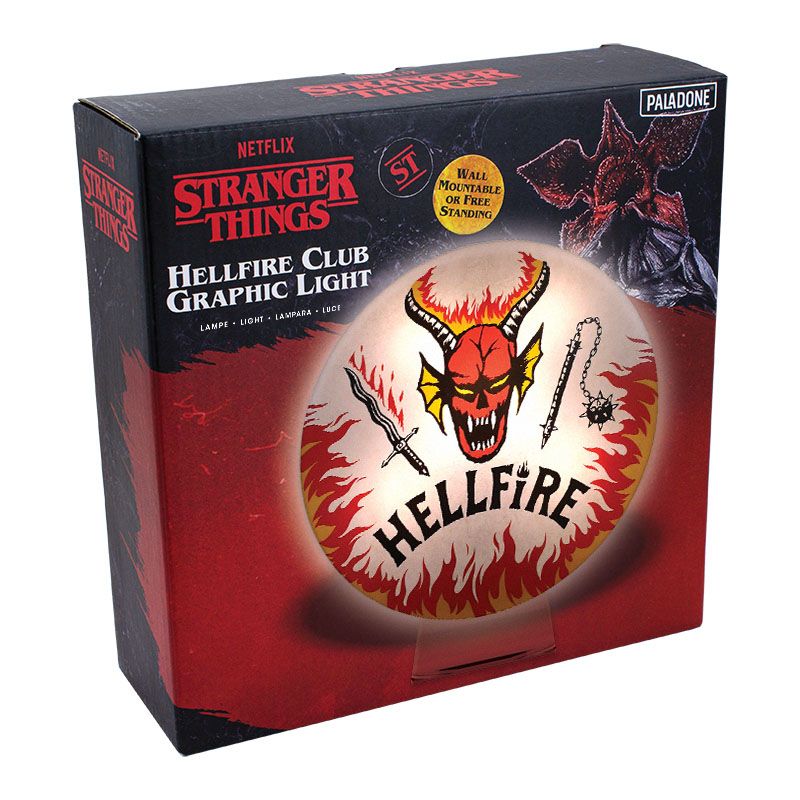 Stranger Things Lampe Hellfire Club Logo 20 cm - Versand: 5-7 Tage nach Bestellung