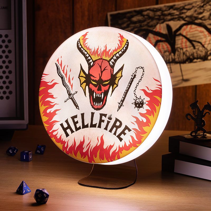 Stranger Things Lampe Hellfire Club Logo 20 cm - Versand: 5-7 Tage nach Bestellung