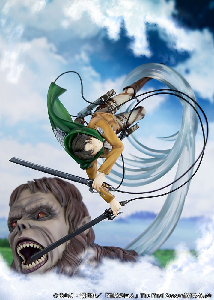 Attack on Titan PVC Statue 1/7 Levi vs Beast Titan Ver. 28 cm - Preorder - ETA: 25.11.2025