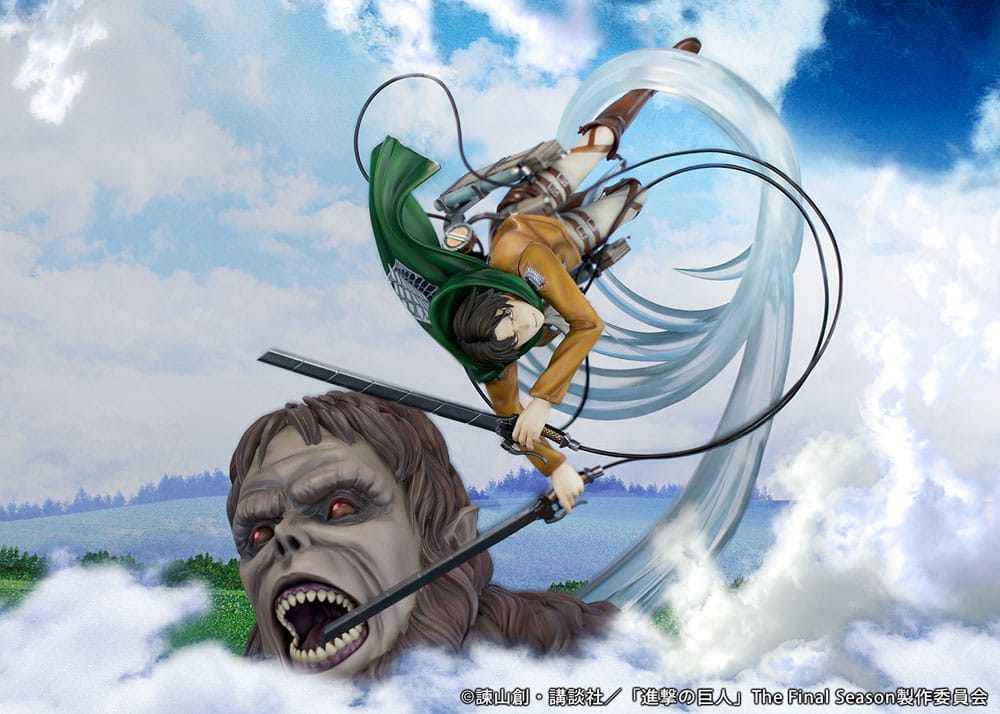 Attack on Titan PVC Statue 1/7 Levi vs Beast Titan Ver. 28 cm - Preorder - ETA: 25.11.2025
