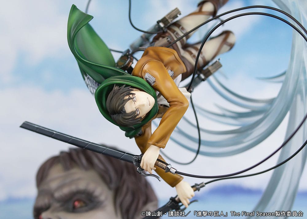 Attack on Titan PVC Statue 1/7 Levi vs Beast Titan Ver. 28 cm - Preorder - ETA: 25.11.2025