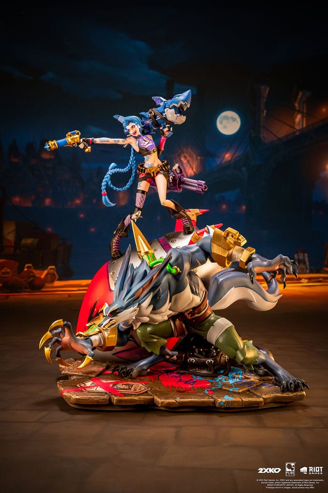 League of Legends Statue 1/10 2XKO Jinx & Warwick Diorama 37 cm - Preorder - ETA: 25.02.2027