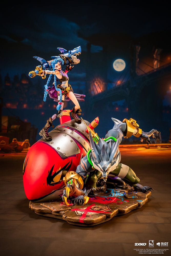 League of Legends Statue 1/10 2XKO Jinx & Warwick Diorama 37 cm - Preorder - ETA: 25.02.2027