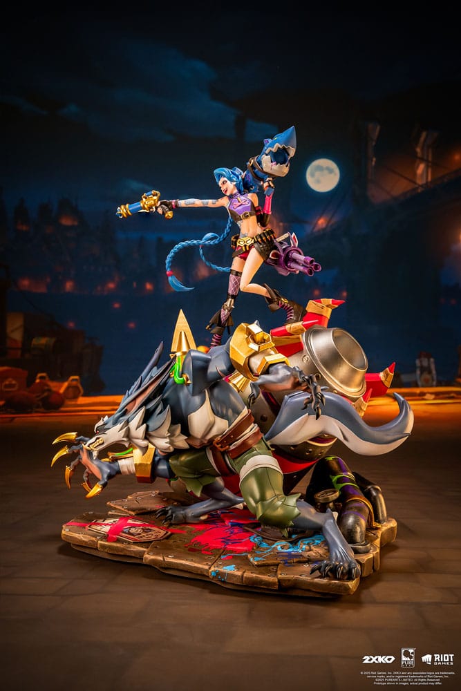 League of Legends Statue 1/10 2XKO Jinx & Warwick Diorama 37 cm - Preorder - ETA: 25.02.2027