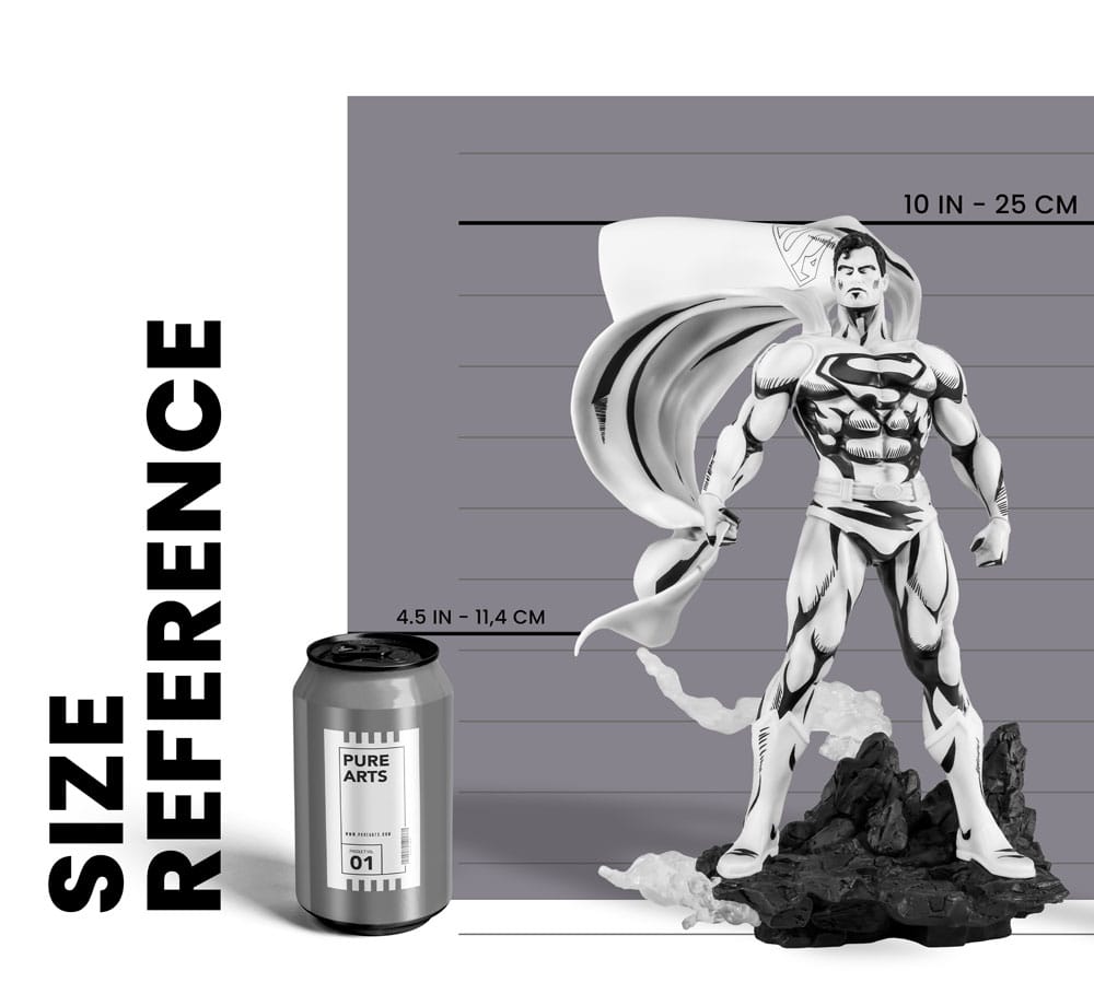 Man of Steel PX PVC Statue 1/8 SDCC 2024 Superman Black & White Version 36 cm - Preorder - ETA: 25.11.2025