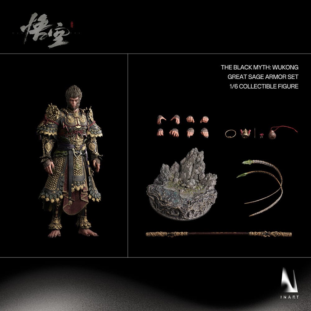 Black Myth: Wukong Actionfigur 1/6 Great Sage Armor Wukong 40 cm - Versand: 7 Tage nach Bestellung