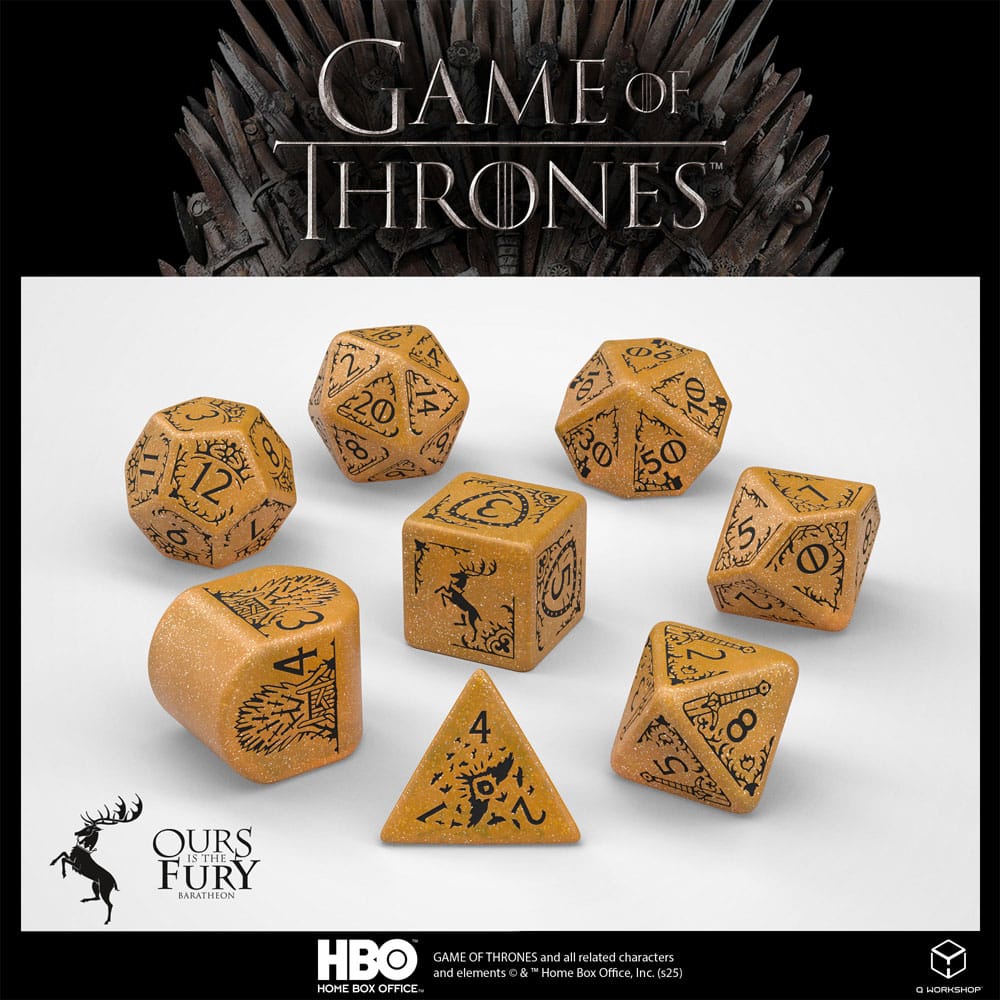 Game of Thrones Würfel Set Baratheon (8) - Versand: 5-7 Tage nach Bestellung