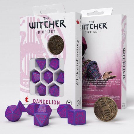 The Witcher Würfel Set Dandelion The Conqueror of Hearts (7) - Versand: 5-7 Tage nach Bestellung
