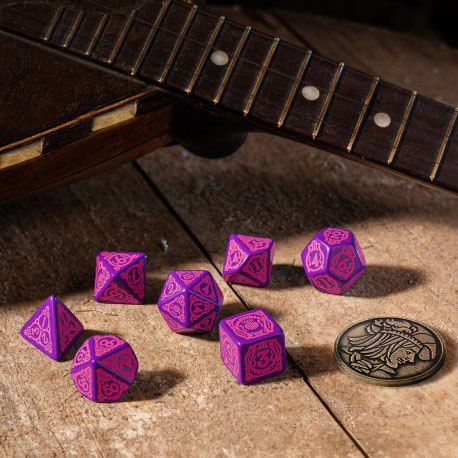 The Witcher Würfel Set Dandelion The Conqueror of Hearts (7) - Versand: 5-7 Tage nach Bestellung