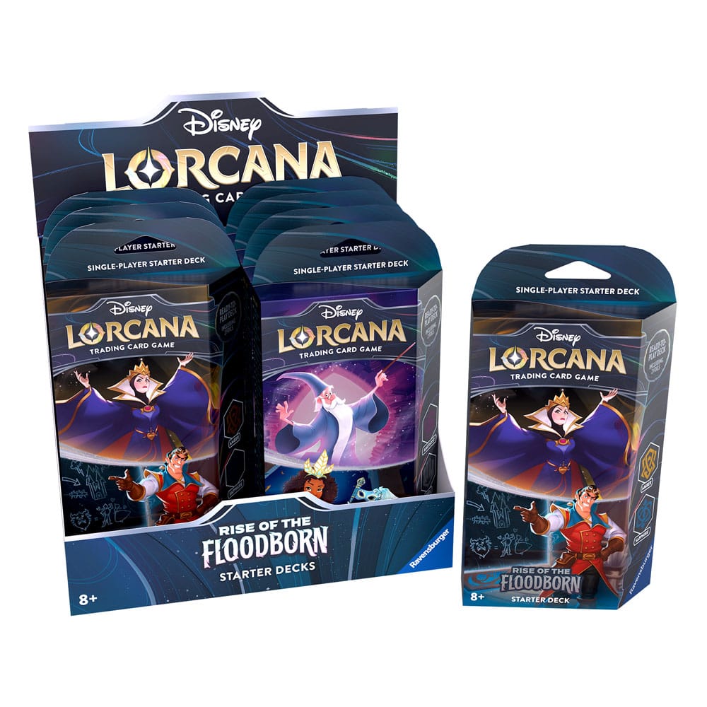 Disney Lorcana TCG Rise of the Floodborn Starter Decks Display (8) *Englische Edition* - Versand: 5-7 Tage nach Bestellung