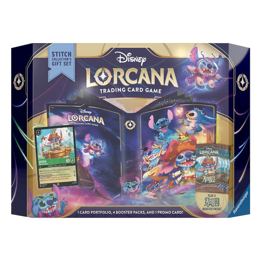 Disney Lorcana TCG Azurite Sea Geschenk-Set Stitch *Englische Edition* - Versand: 5-7 Tage nach Bestellung