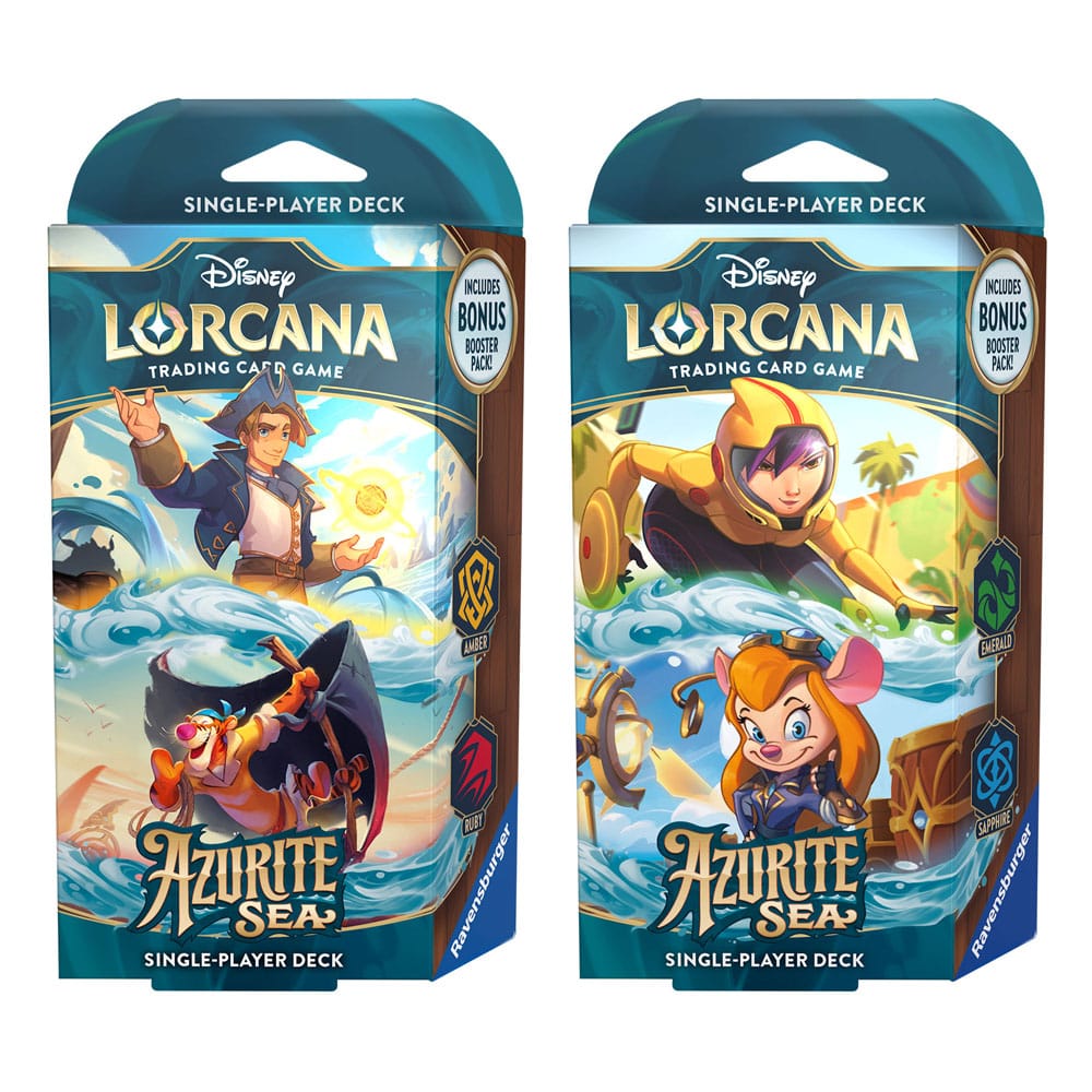 Disney Lorcana TCG Azurite Sea Starter Decks Display (8) *Englische Edition* - Versand: 5-7 Tage nach Bestellung