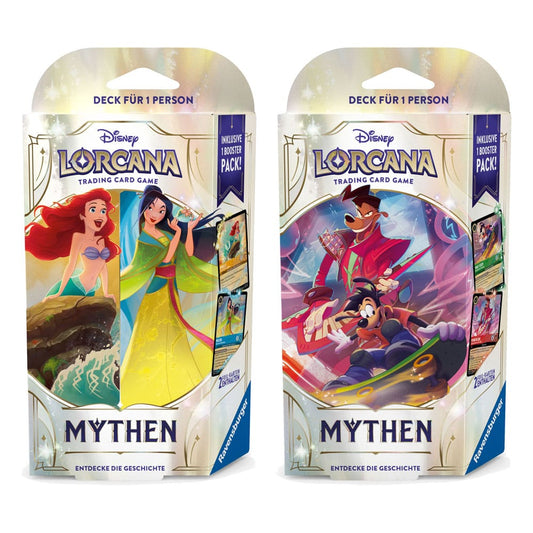 Disney Lorcana TCG Mythen Starter Decks Display (8) *Deutsche Edition* - Versand: 5-7 Tage nach Bestellung