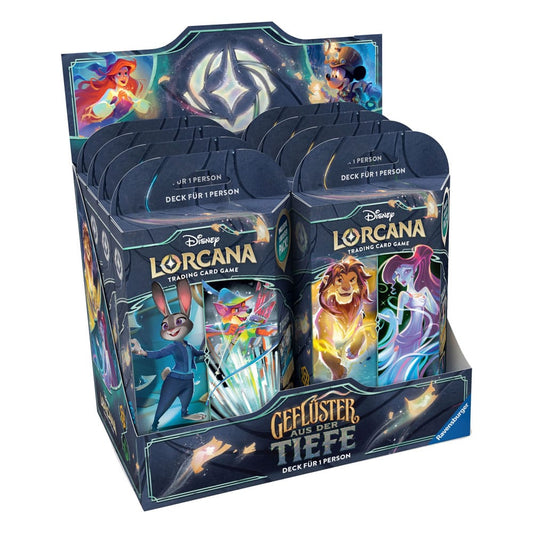Disney Lorcana TCG Geflüster aus der Tiefe Starter Decks Display (8) *Deutsche Edition* - Preorder - ETA: 14.11.2025