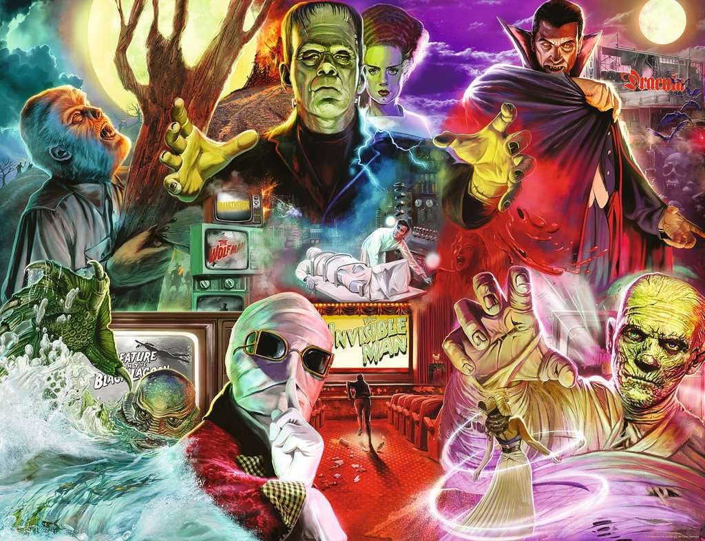 Universal Monsters Puzzle (2000 Teile) - Versand: 5-7 Tage nach Bestellung