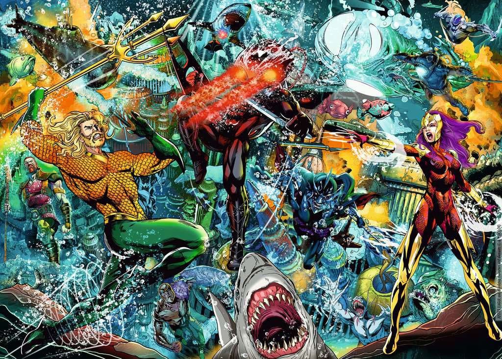 DC Comics Puzzle Aquaman (1000 Teile) - Versand: 5-7 Tage nach Bestellung