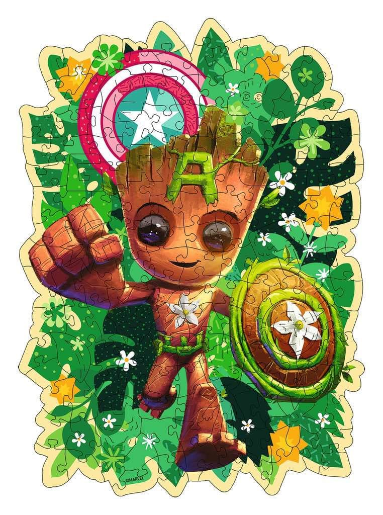 Marvel WOODEN Holz-Puzzle Groot (150 Teile) - Versand: 5-7 Tage nach Bestellung
